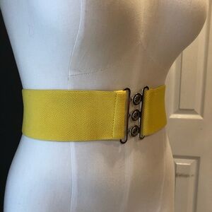 Yellow Elastic Waist Belt